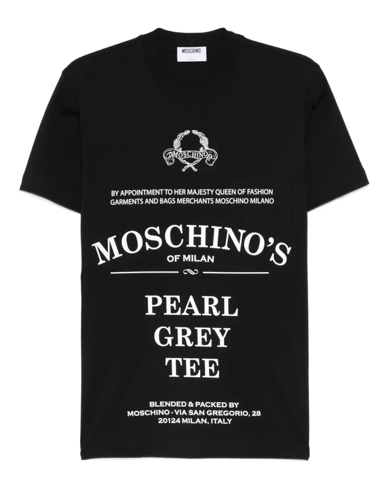 Moschino T-Shirt mit Logo-Print - Schwarz Schwarz