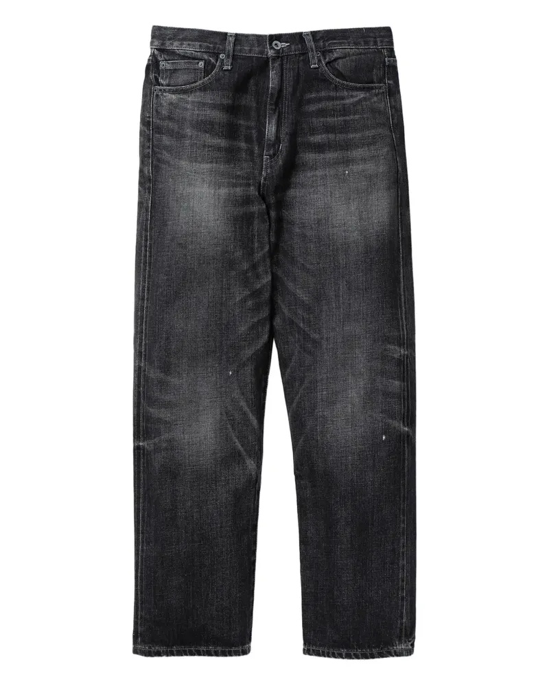 Neighborhood washed cotton jeans - Schwarz Schwarz