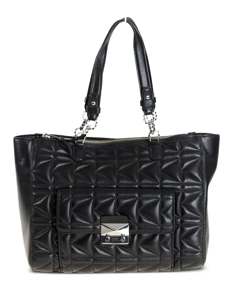 Karl Lagerfeld Gesteppte Handtasche - Schwarz Schwarz