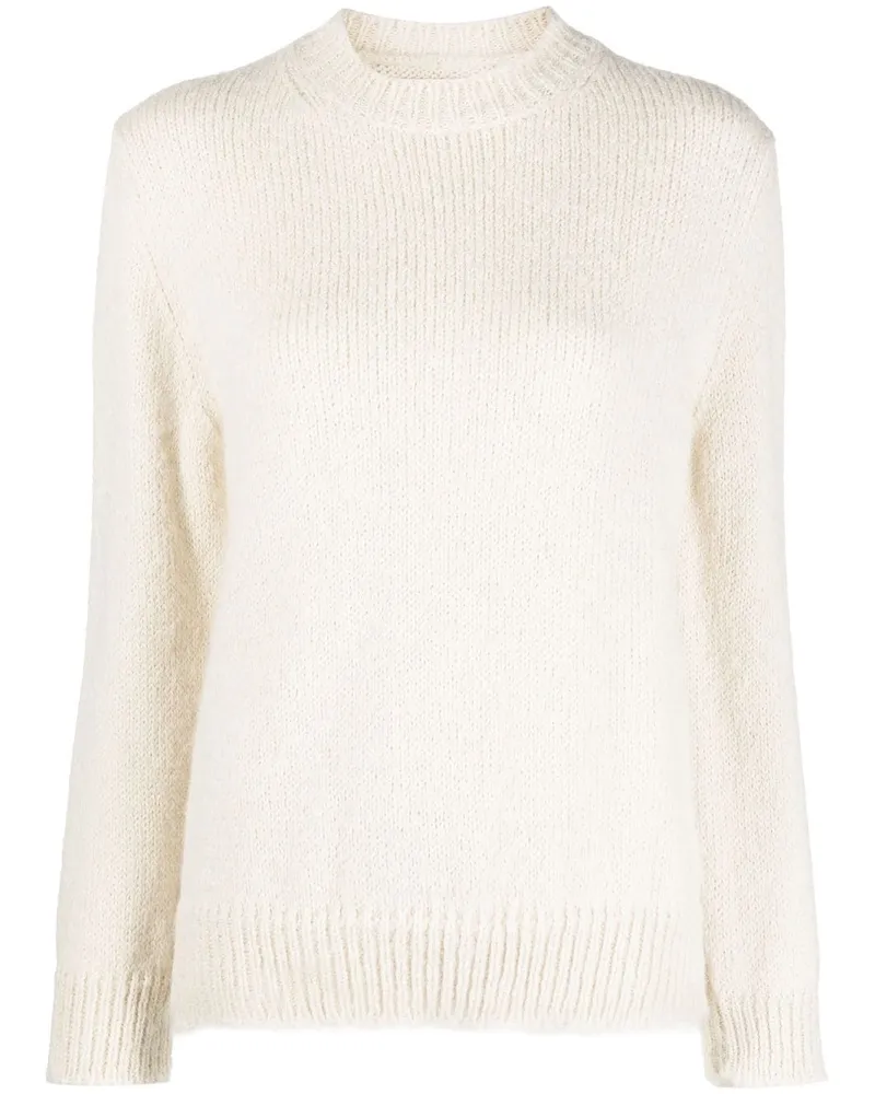 Jil Sander Pullover mit Rundhalsausschnitt - Weiß Weiß