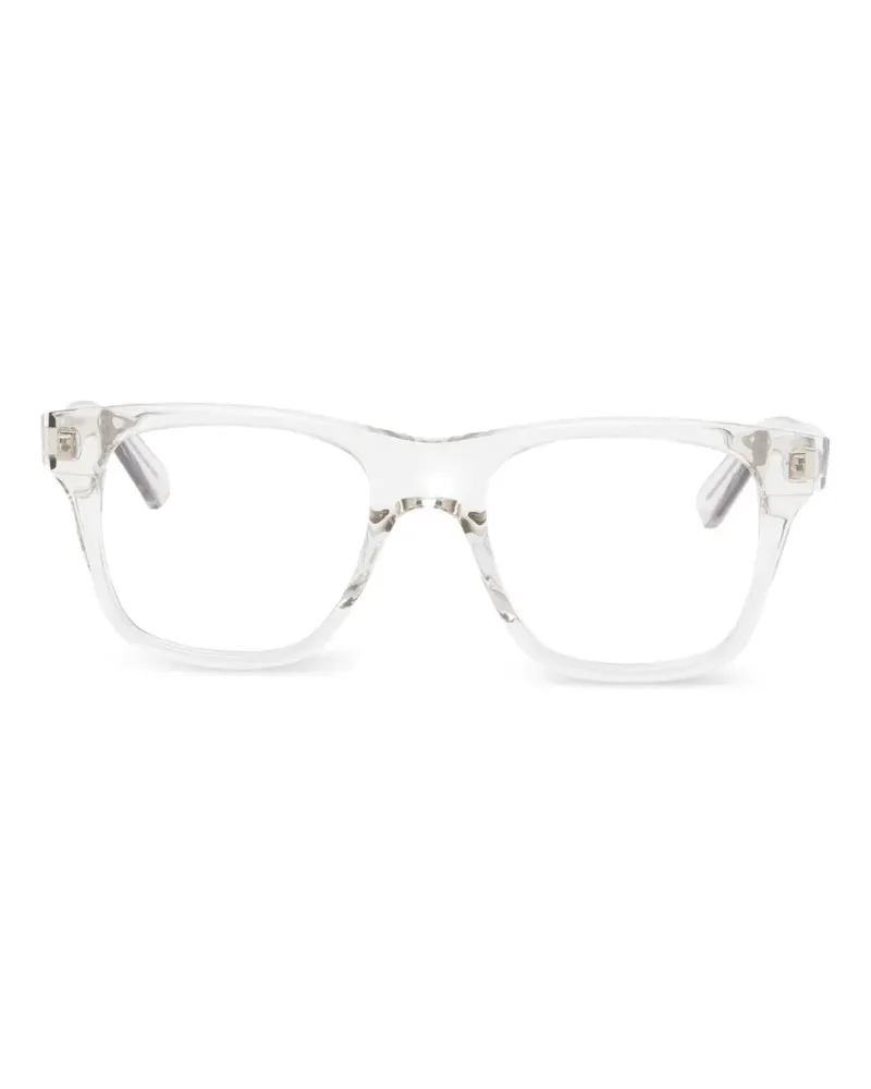 Saint Laurent Brille mit eckigem Gestell - Nude Nude