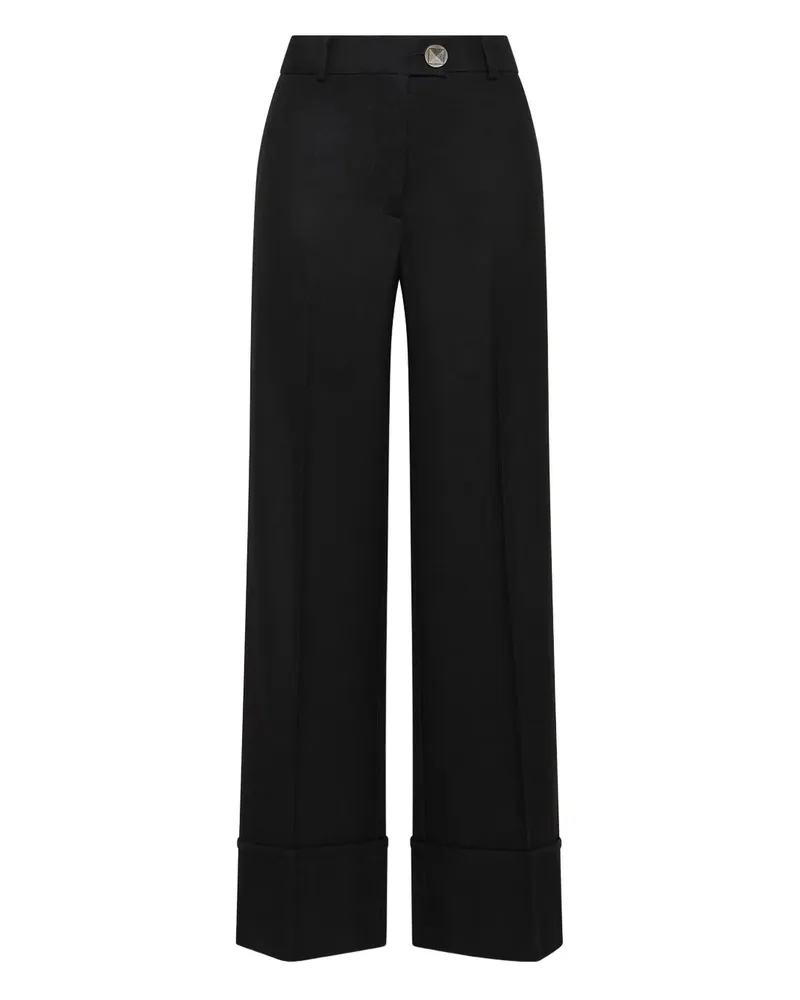 Maliparmi Hose mit Knopfverschluss - Schwarz Schwarz