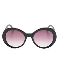 Stella McCartney Sonnenbrille mit ovalem Gestell Schwarz