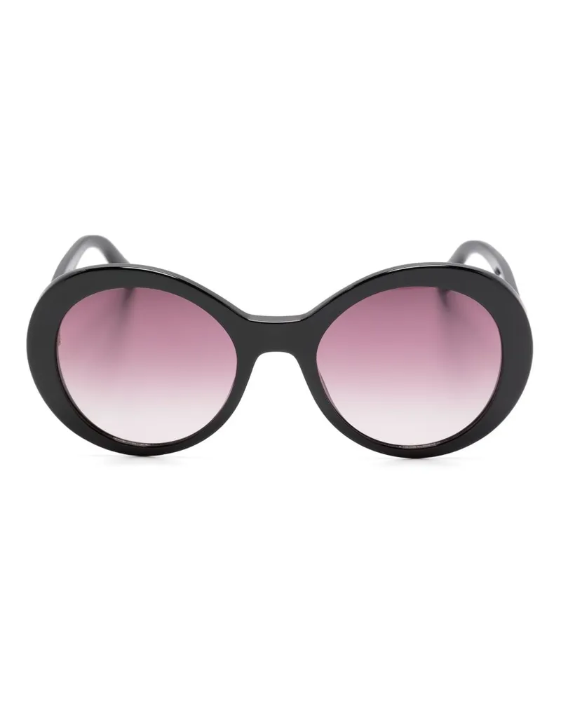 Stella McCartney Sonnenbrille mit ovalem Gestell Schwarz