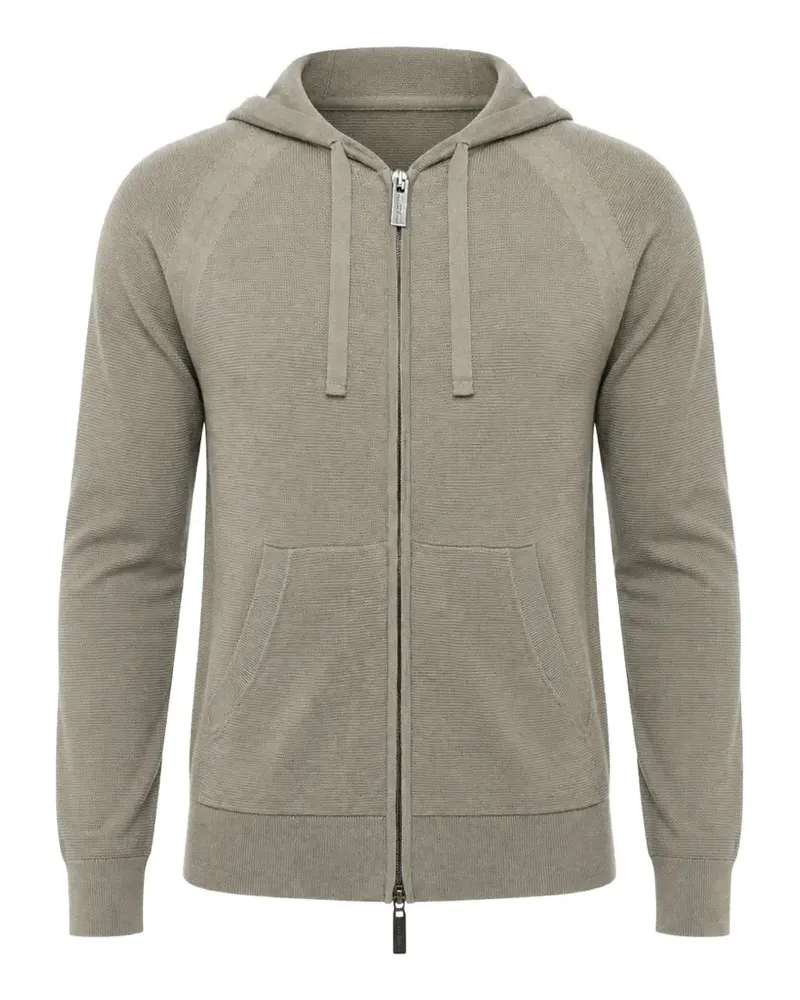 Paolo Pecora Milano Gestrickte Kapuzenjacke - Grün Grün