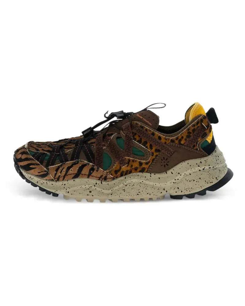 Flower MOUNTAIN Kazana Fall Sneakers mit Animal-Print - Braun Braun