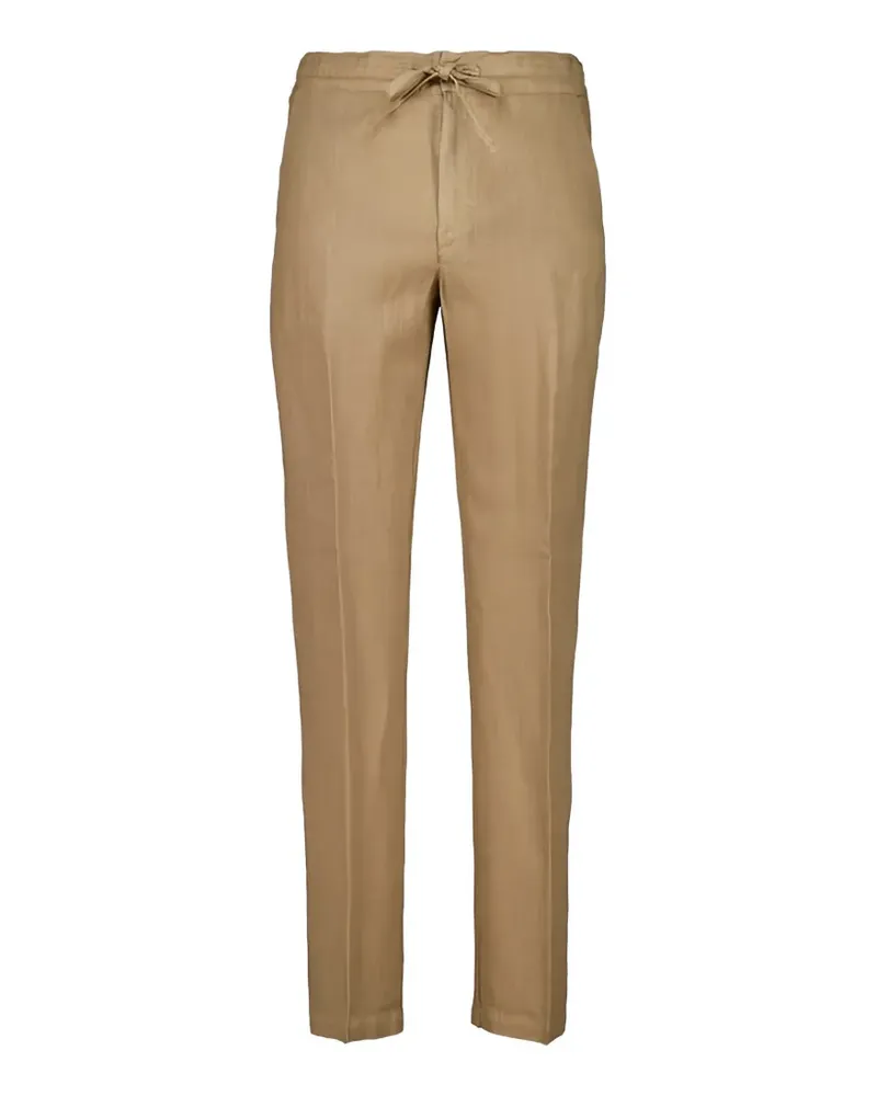 120% Lino Leinenhose mit Kordelzug - Nude Nude