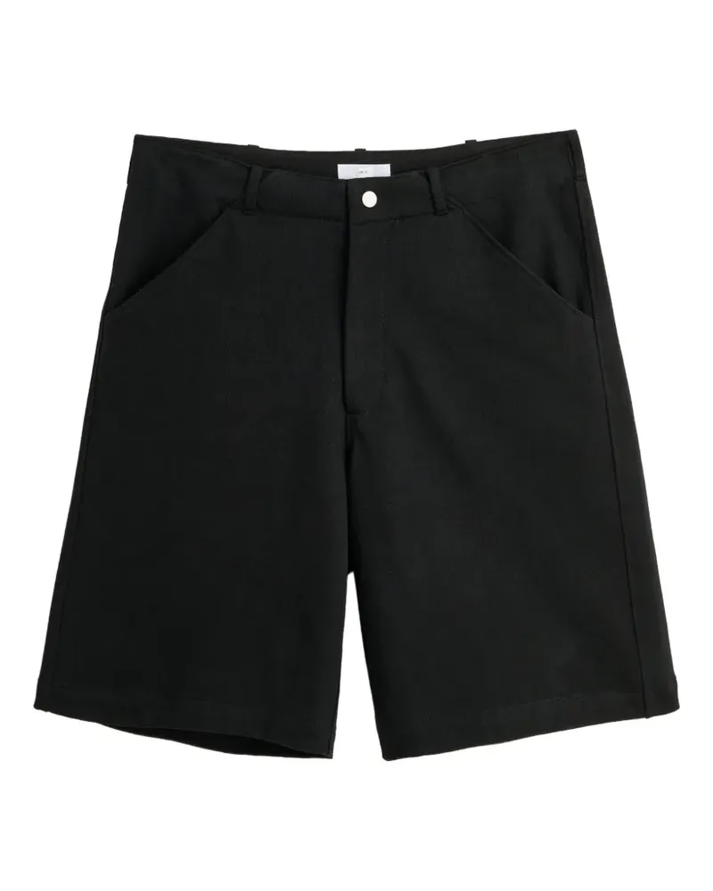 Lady White Co. belt-loop shorts - Schwarz Schwarz