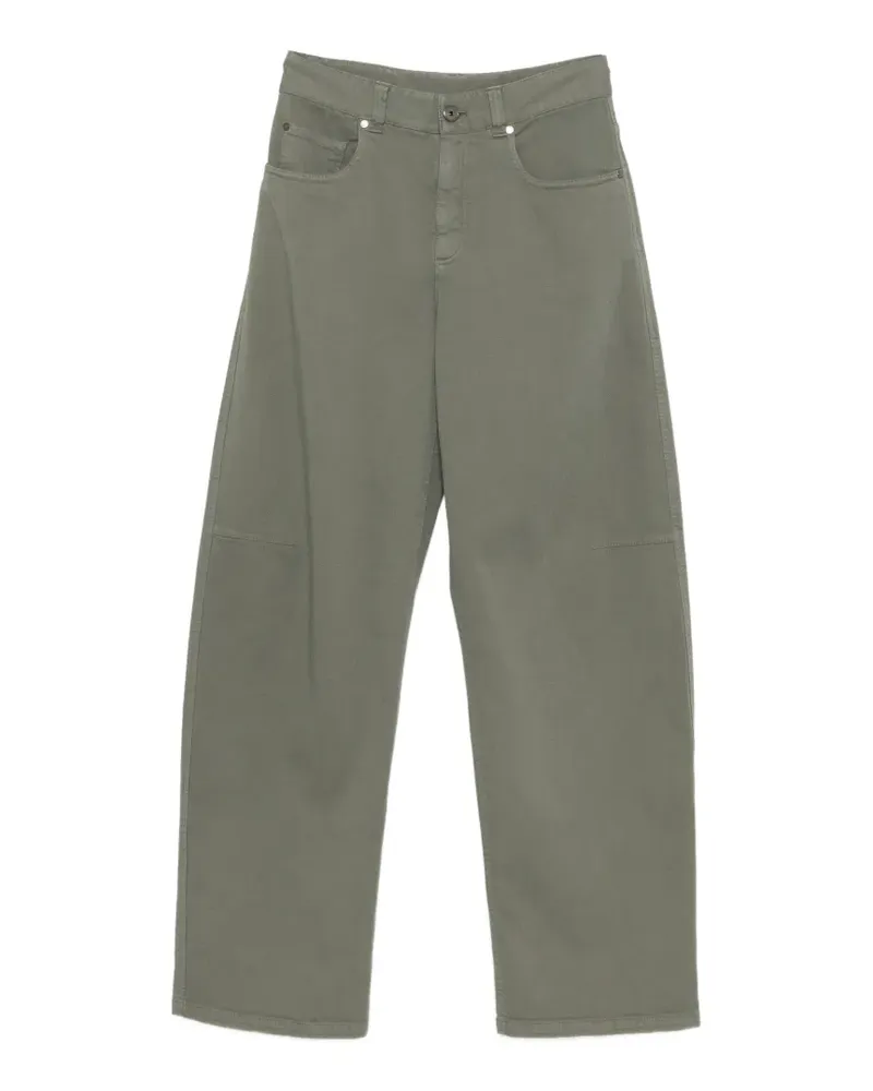 Brunello Cucinelli Jeans mit Logo-Patch - Grün Grün