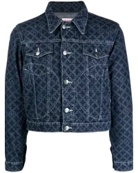 Charles Jeffrey Loverboy Jeansjacke mit Etchen-Print Blau