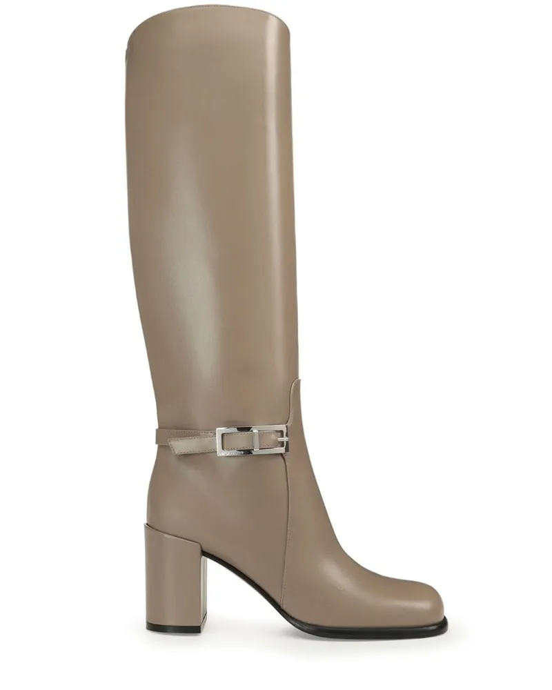 Sergio Rossi Sr Nora Stiefel 80mm - Nude Nude