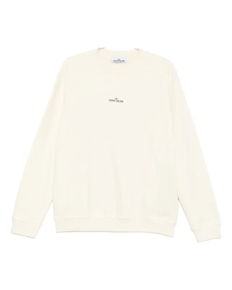 Stone Island Sweatshirt mit Logo-Print - Nude Nude