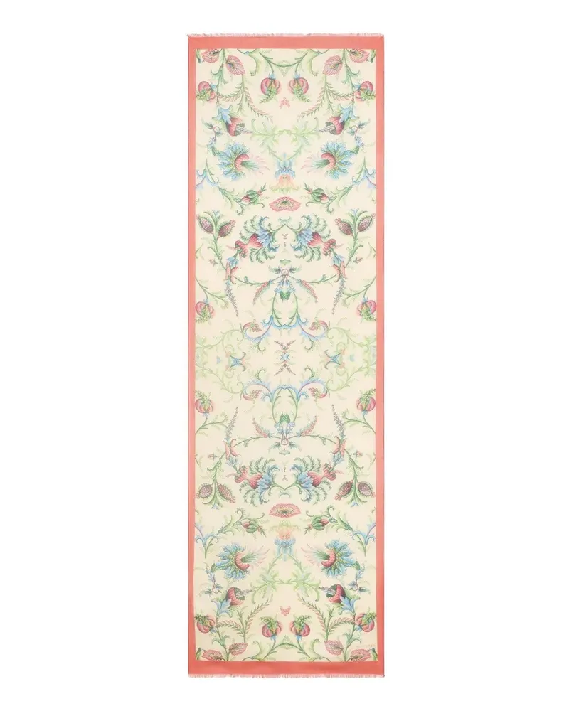 Etro Tosca Schal mit Blumen-Print - Nude Nude