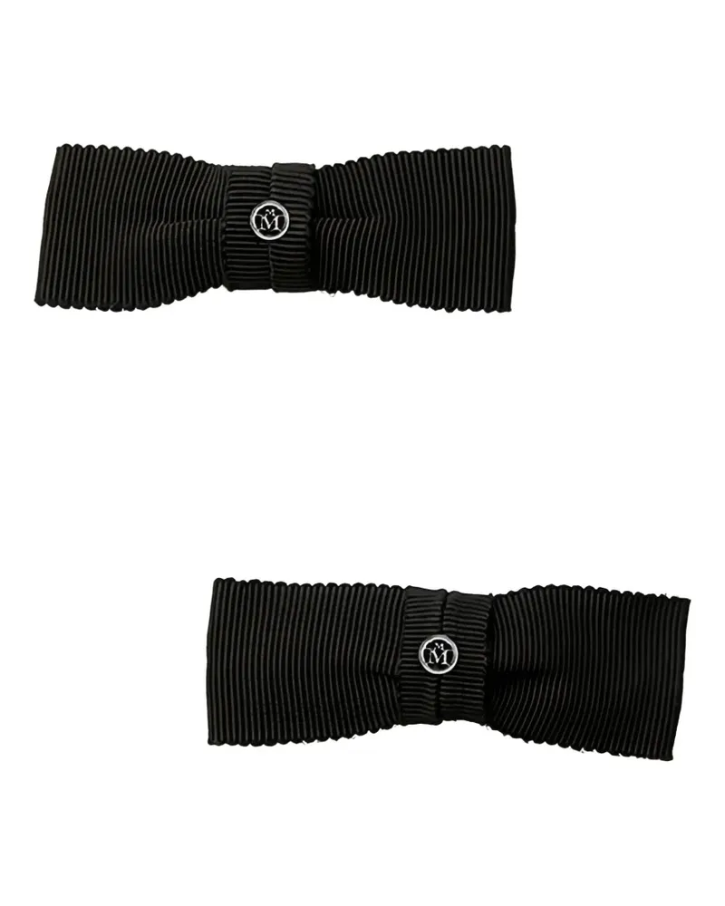 Maison Michel Haarspange mit Schleife - Schwarz Schwarz