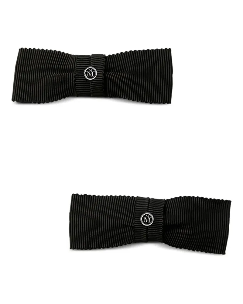 Maison Michel Haarspange mit Schleife - Schwarz Schwarz