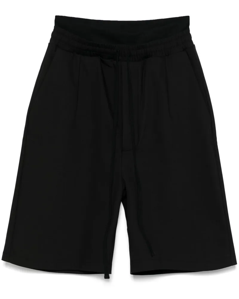 THOM KROM Shorts mit weitem Bein - Schwarz Schwarz