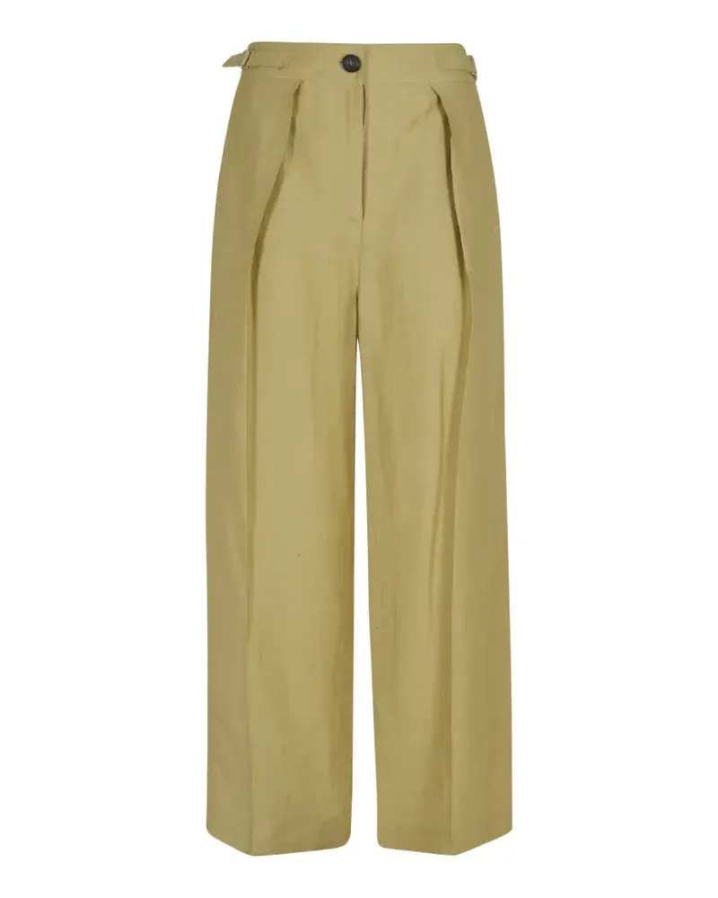 TELA Caramello buttoned pleated trousers - Grün Grün