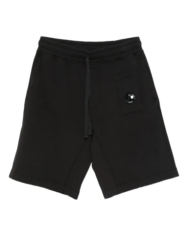 C.P. Company fleece drawstring-waist shorts - Schwarz Schwarz