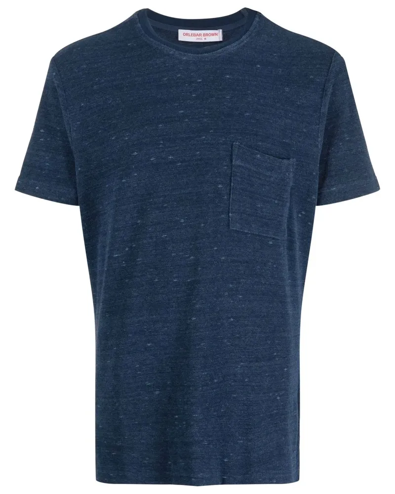 Orlebar Brown Classic T-Shirt mit Frottee-Effekt - Blau Blau
