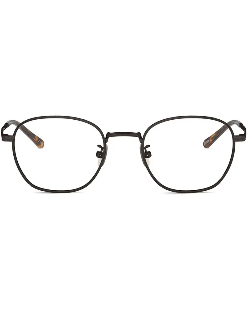 Ralph Lauren Brille mit rundem Gestell - Schwarz Schwarz