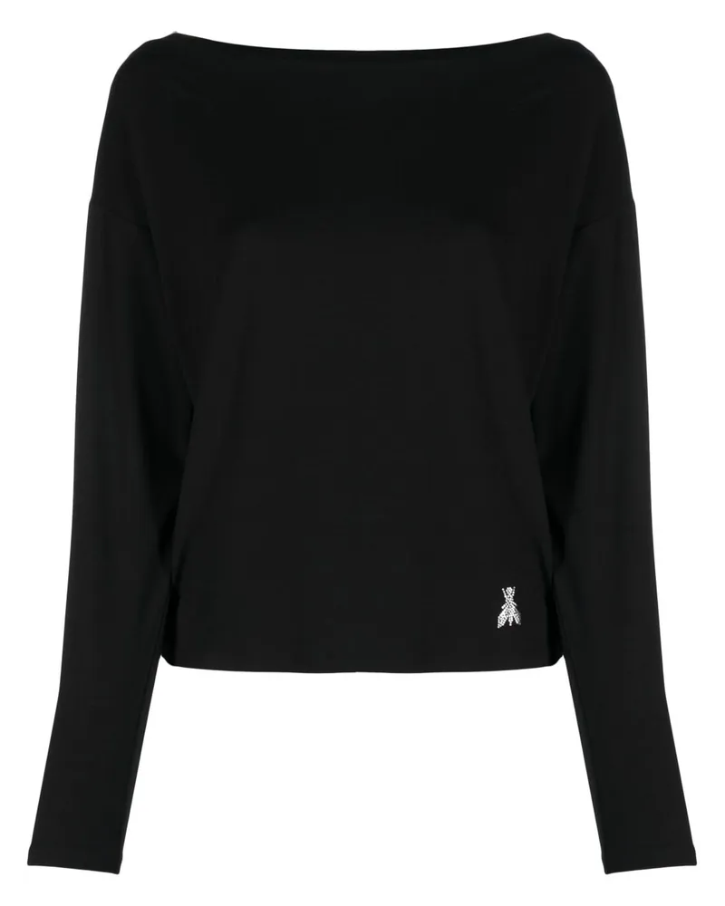 Patrizia Pepe Semi-transparentes Hemd - Schwarz Schwarz