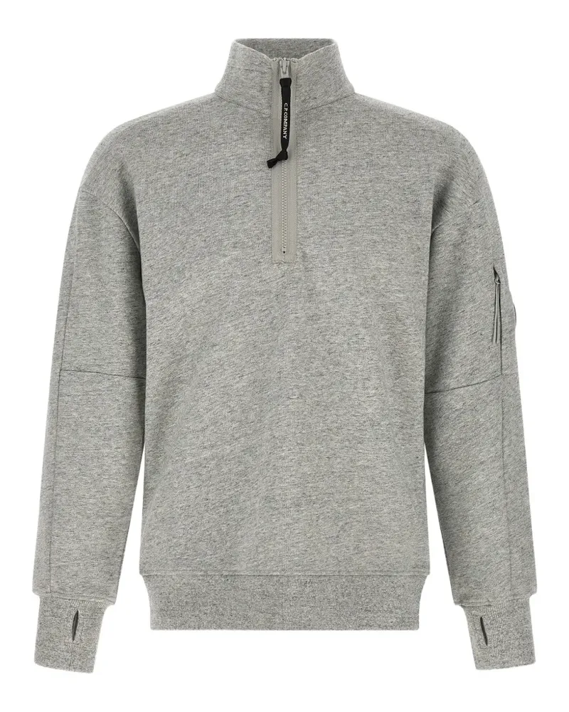 C.P. Company Lens-detail half-zip sweater - Grau Grau