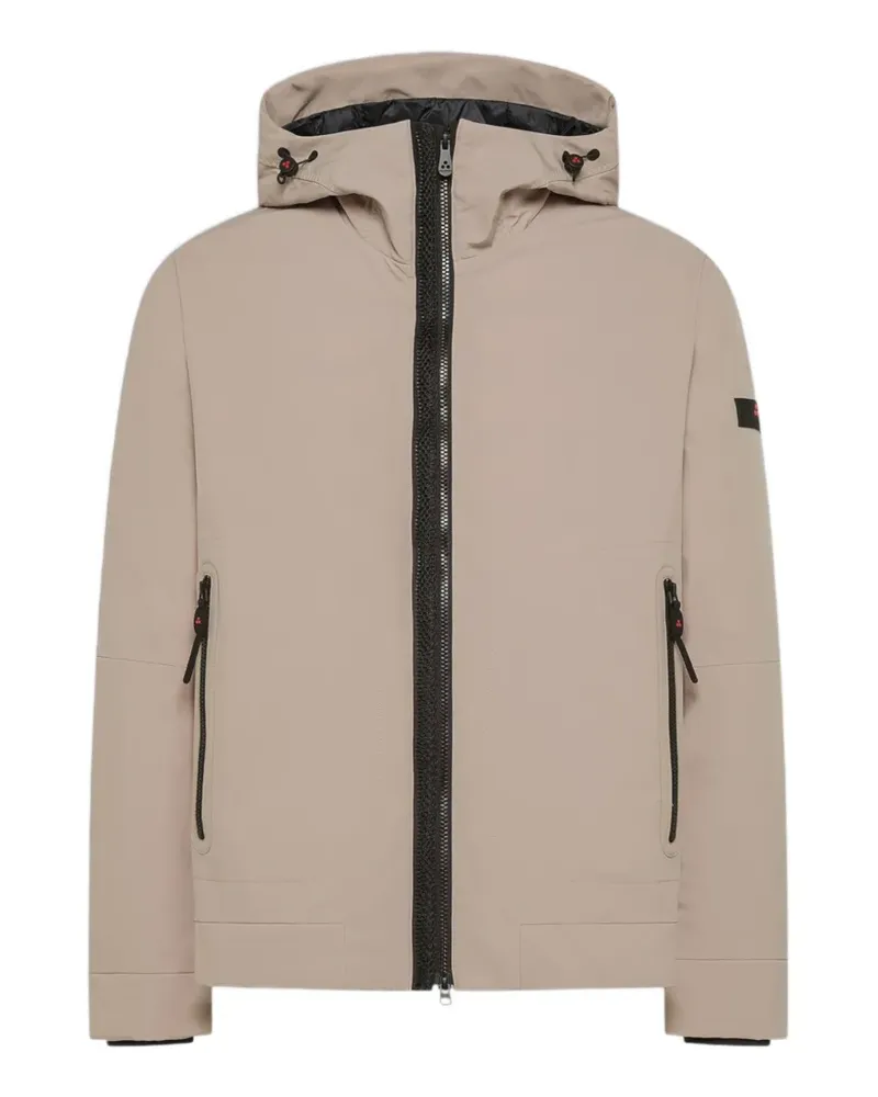 Peuterey Kapuzenjacke mit Logo-Patch - Nude Nude