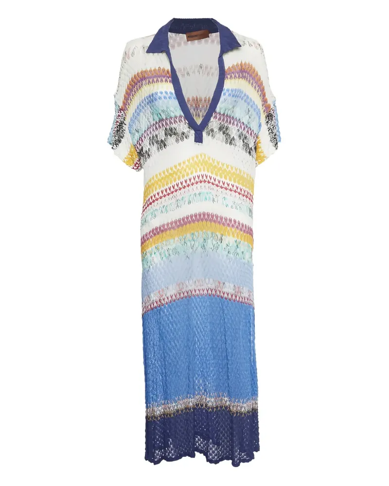 Missoni side-slits maxi dress - Weiß Weiß