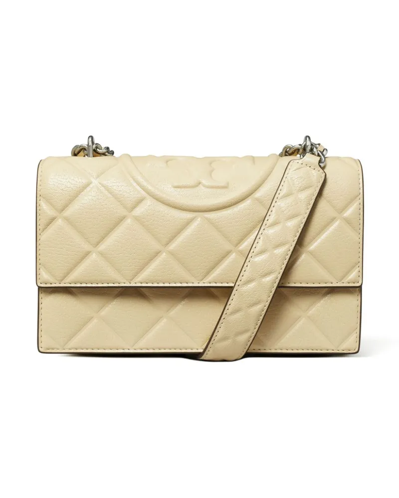 Tory Burch Kleine Fleming Schultertasche - Nude Nude