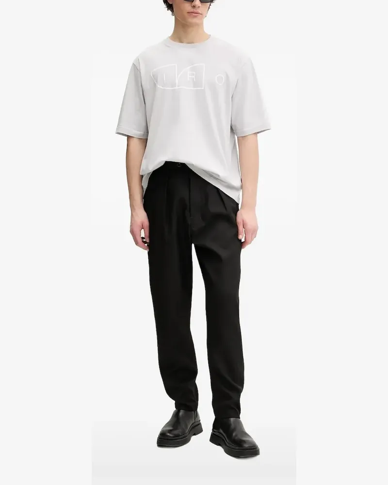 IRO T-Shirt mit grafischem Print - Grau Grau