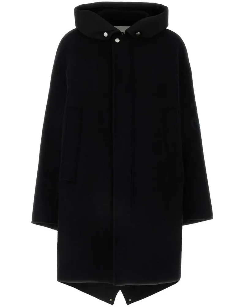 Jil Sander Parka aus Wolle - Schwarz Schwarz