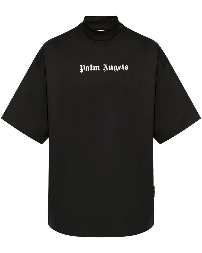 Palm Angels T-Shirt mit Logo-Print - Schwarz Schwarz