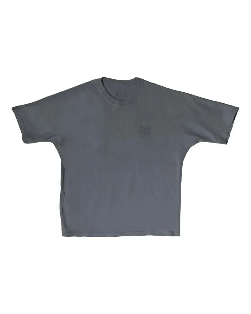 HTC Hollywood Trading Company T-Shirt mit Logo-Print - Grau Grau