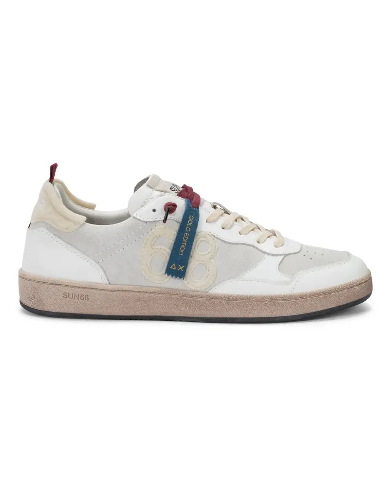Sun68 Urban Basket 1968 Sneakers mit Einsätzen - Weiß Weiß