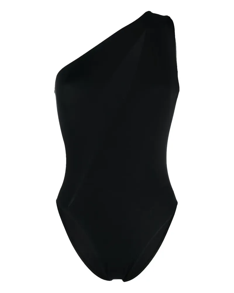 Versace Asymmetrischer Badeanzug - Schwarz Schwarz