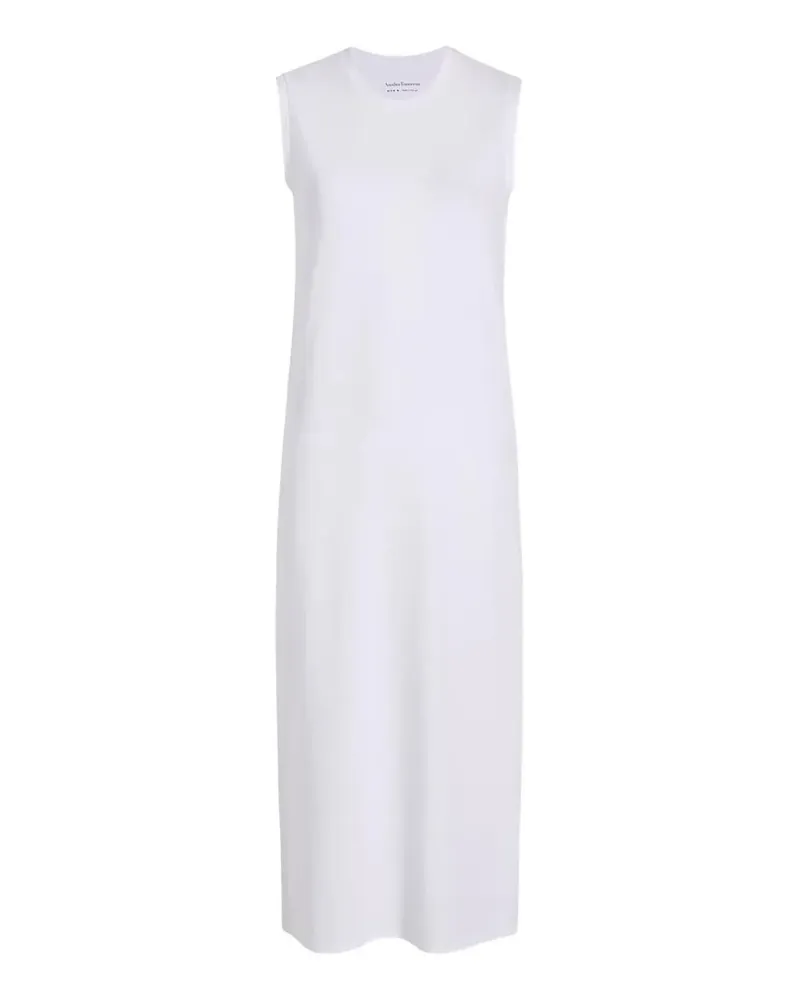 Another Tomorrow sleeveless side-slit dress - Weiß Weiß