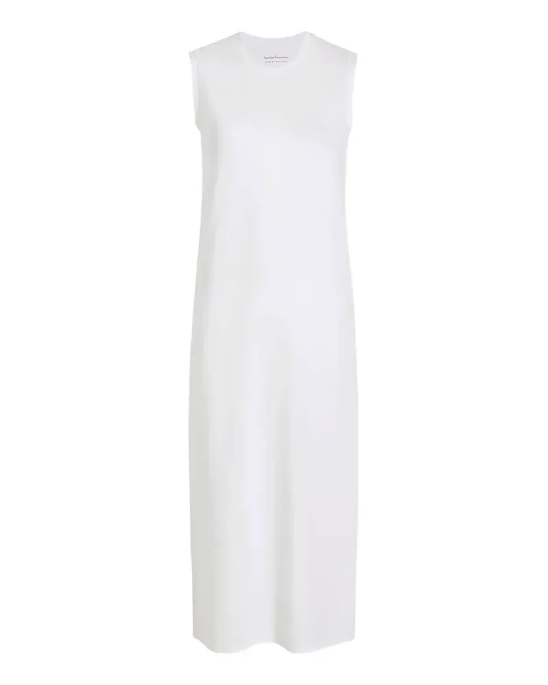 Another Tomorrow sleeveless side-slit dress - Weiß Weiß