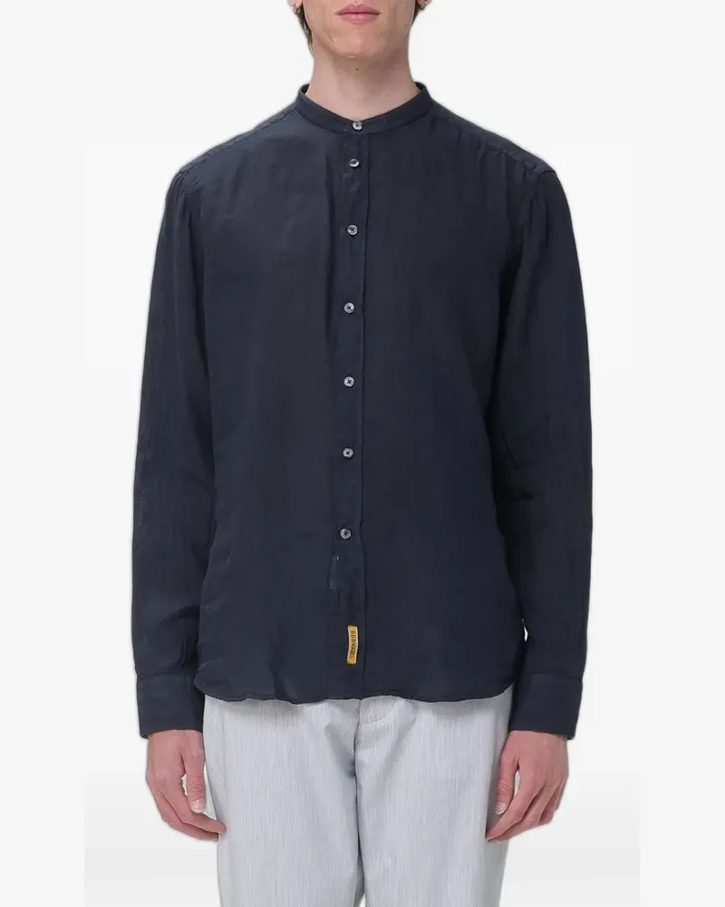 B.D. Baggies band-collar long-sleeve shirt - Blau Blau