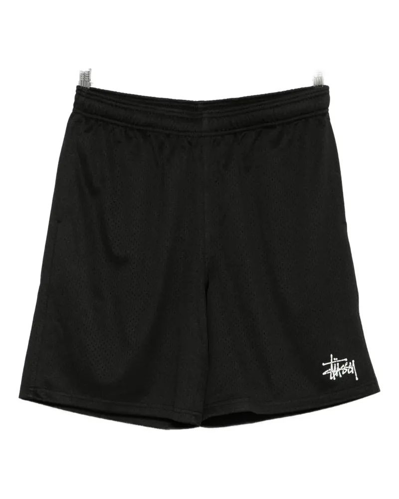 Stüssy Basic Mesh-Shorts - Schwarz Schwarz