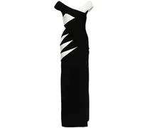 Schulterfreies Abendkleid - Schwarz