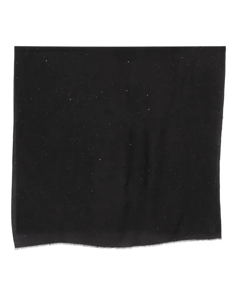 Faliero Sarti Raissa Schal mit Pailletten - Schwarz Schwarz