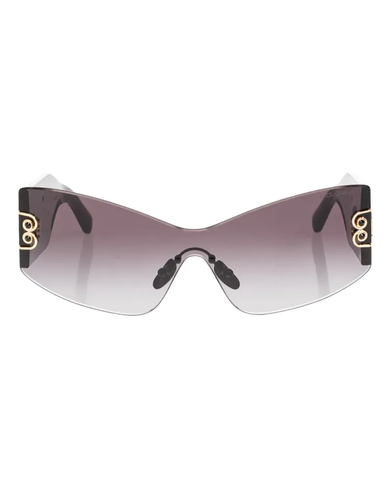 Dolce & Gabbana crystal-embellished cat-eye sunglasses - Schwarz Schwarz