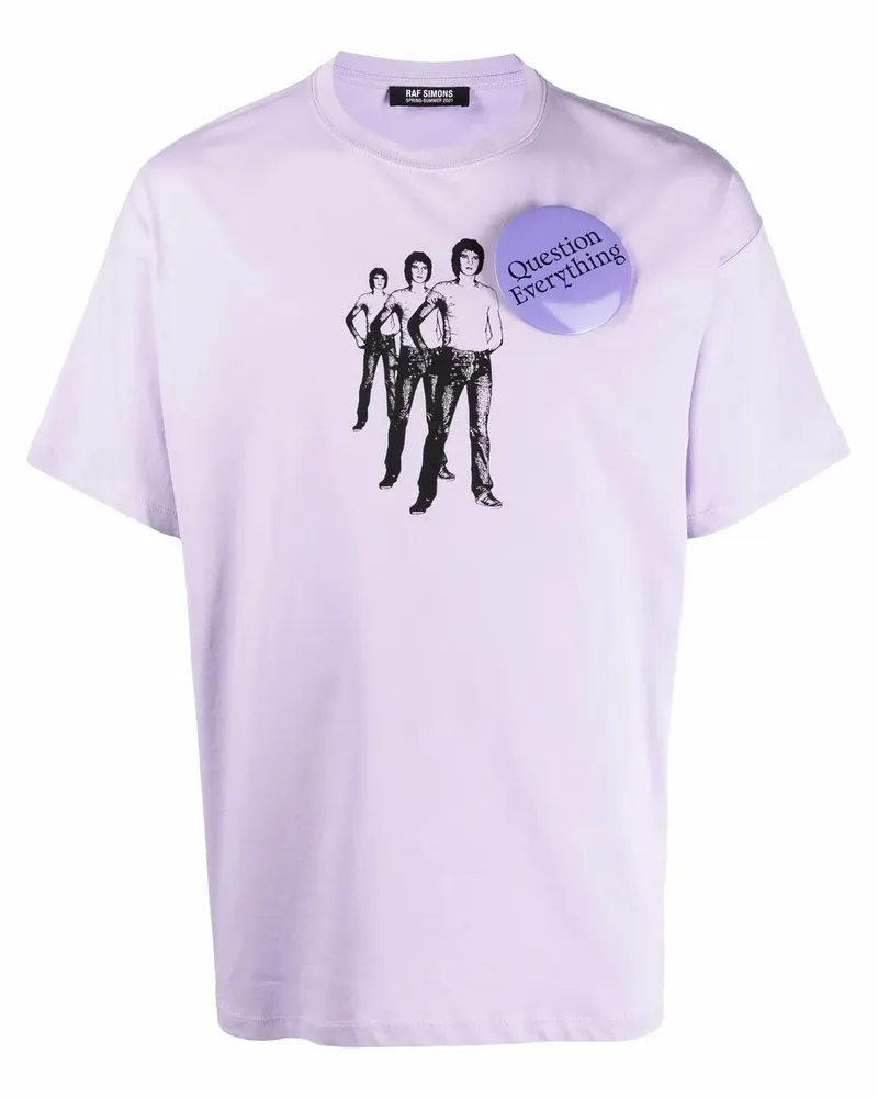 Raf Simons Question Everything T-Shirt - Violett Violett