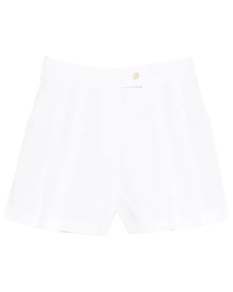 Fedeli Egon pleated shorts - Weiß Weiß