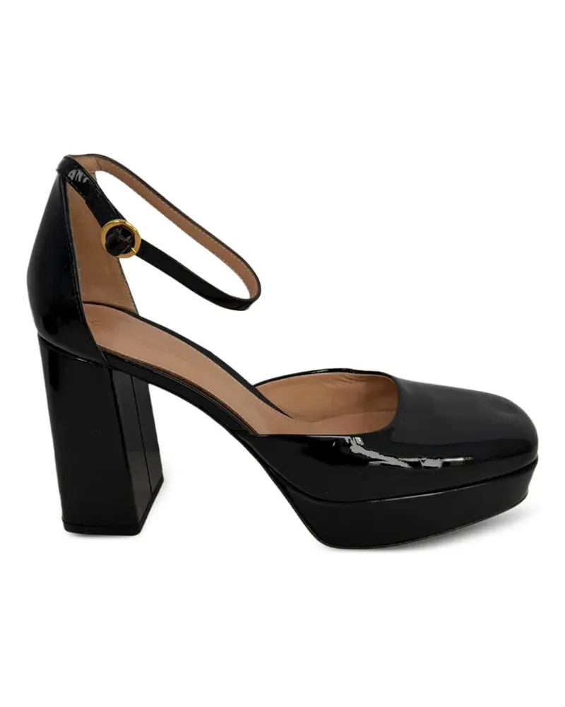 Gianvito Rossi Plateau-Pumps mit Knöchelriemen - Schwarz Schwarz