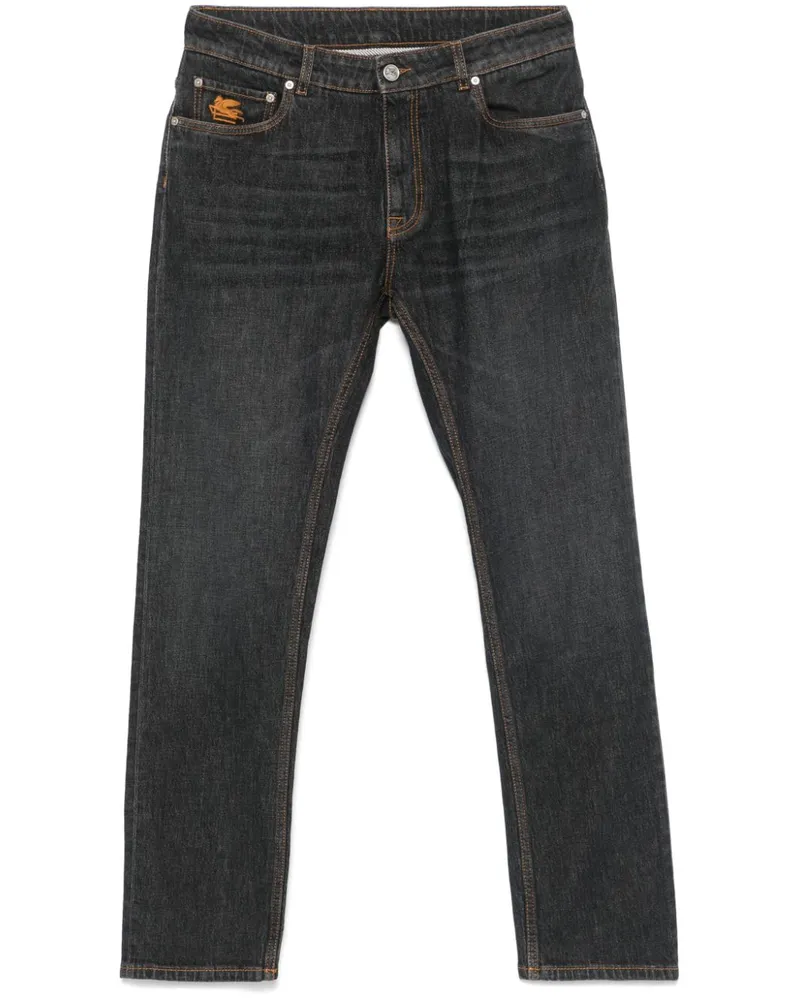 Etro Schmale Jeans - Grau Grau