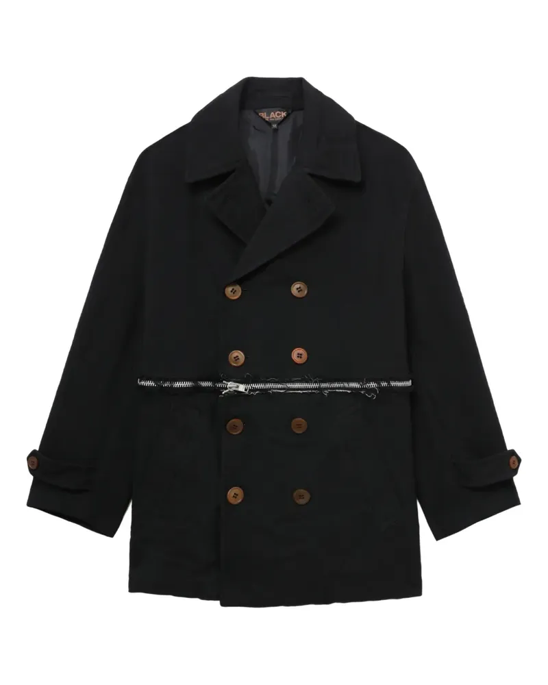 Comme des Garçons Doppelreihige Jacke - Schwarz Schwarz