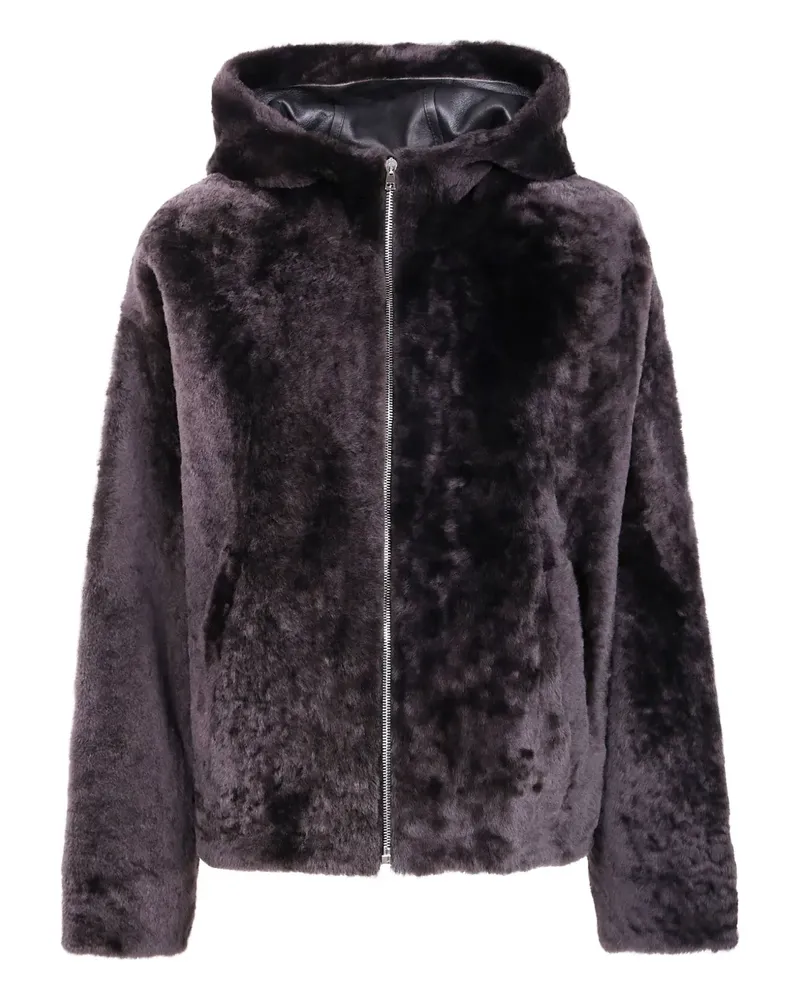 Yves Salomon Jacke mit Kapuze - Braun Braun