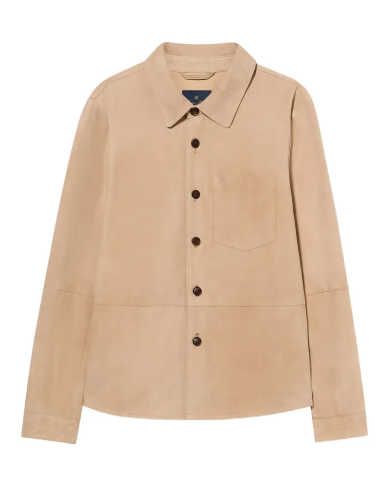 Brooks Brothers suede shirt jacket - Nude Nude