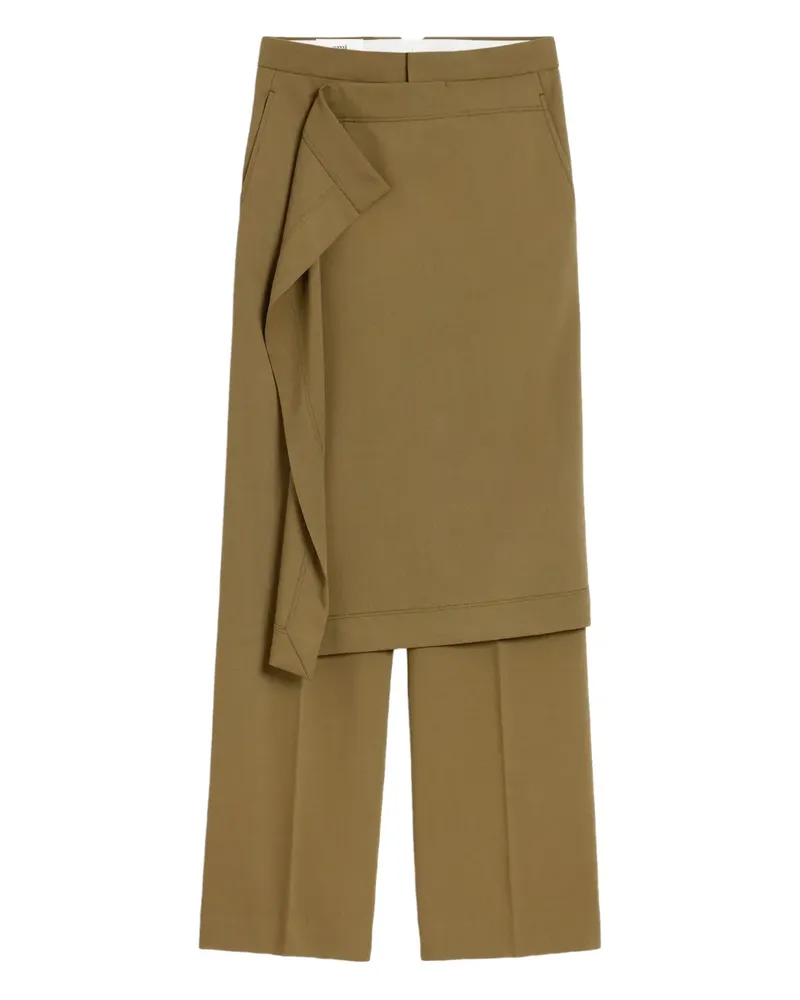 AMI Paris Hose im Layering-Look - Grün Grün